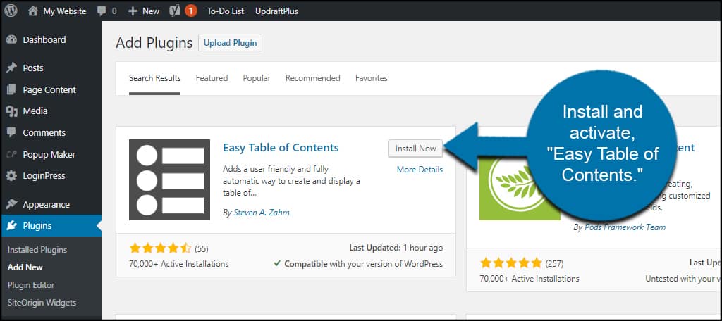 easytableofcontents